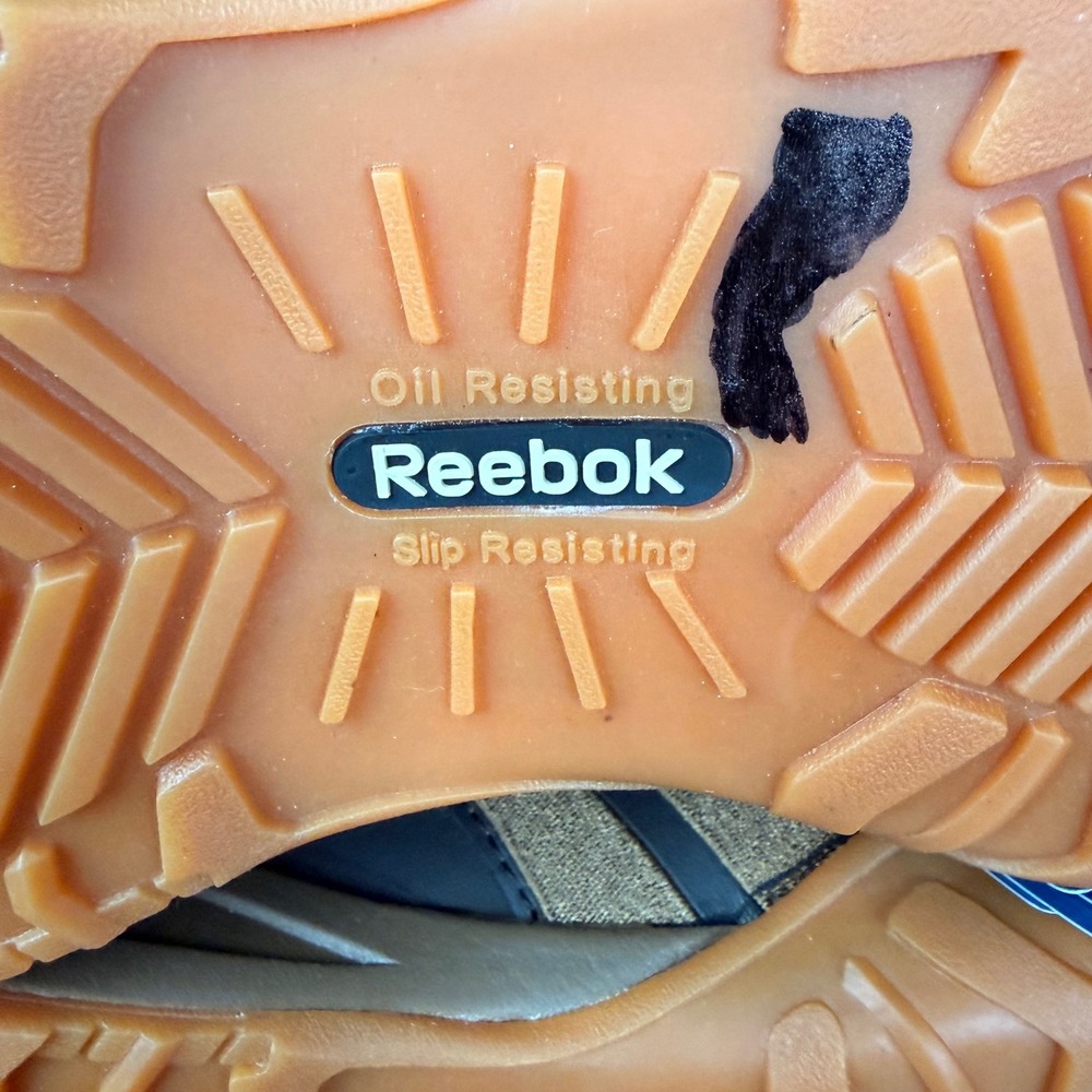 Reebok Men's 9.5 W Work Shoes Brown RB1940 Slip Oil Resisting Athletic Sneakers - Picture 12 of 12